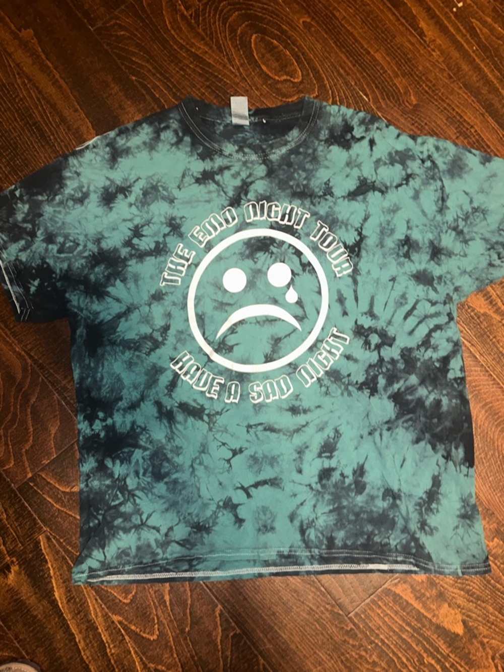 The emo night tour tie dye t shirt sad night unisex size XL